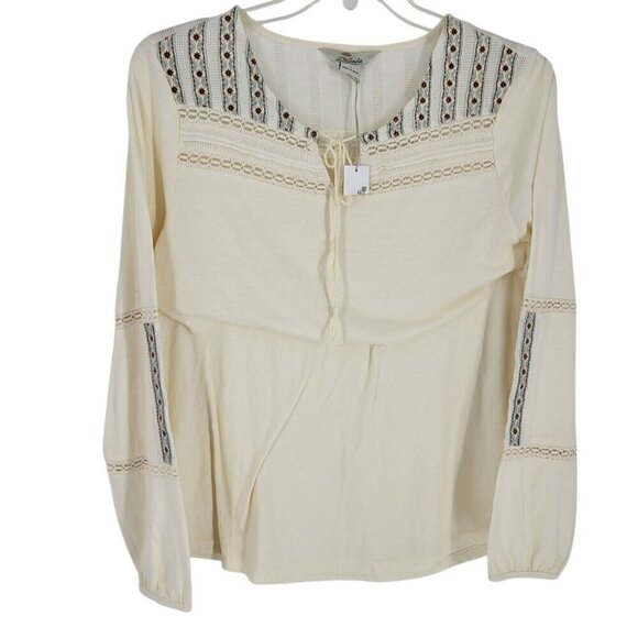 Bob Timberlake Boho Peasant Blouse Large Embroidered Western artisan - Picture 1 of 6